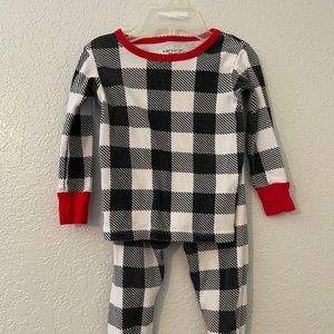Size 12 Month Buffalo Plaid Pajamas